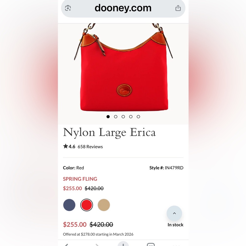 Dooney & Bourke “Erica” Bag - Picture 2 of 11